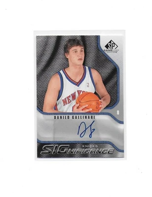 2009-10 SP Juego Usado Danilo Gallinari Significance Autógrafo Auto Knicks Foto 1 de 2