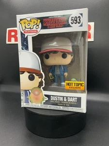 Funko Pop! Vinilo Stranger Things #593 Dustin & Dart tema candente daños exclusivos B - Imagen 1 de 9