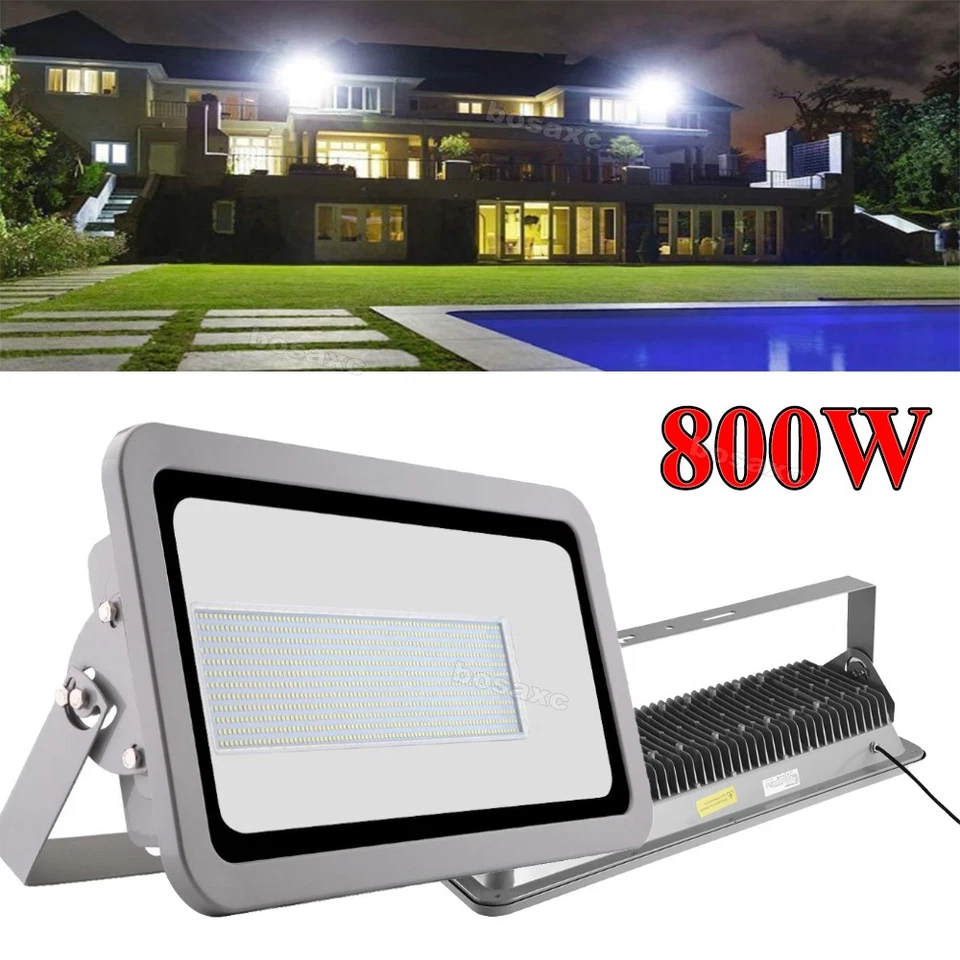 CATINBOW 800W LED Flood Light Cool White Outdoor Stadium Soccer Field Arena Spotlight