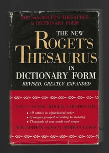 Rogets Thesaurus HC/DJ w/Dustjacket vintage 1964 Putnams Ed revised expanded VG - Picture 1 of 9