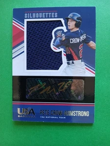 PETE CROW-ARMSTRONG - 2018 Panini USA GOLD  Autographed Jersey Card #35/89 - Picture 1 of 3