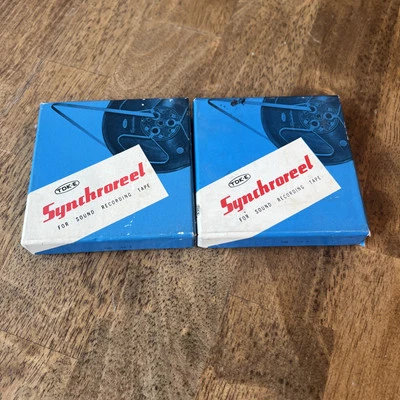 CINTA DE GRABACIÓN DE SONIDO SYNCHROREEL TDK-E - JUEGO DE 2 - NUEVA EN CAJA Foto 1 de 2