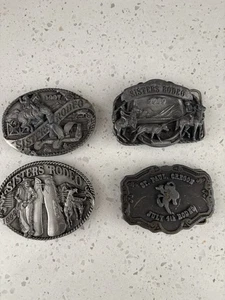 Sisters Oregon Rodeo Limited Edition Belt Buckles Siskiyou 1989 & Others Lot - Picture 1 of 15