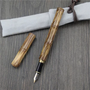HERO Handmade Natural Bamboo Fountain Pen Exclusive Unique Gift Collection Pen - Picture 1 of 10
