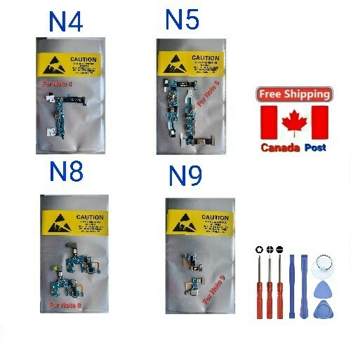 Charging Port Duck Flex Cable For Samsung Galaxy Note4 Note5 Note8 Note9 - Image 1 of 4