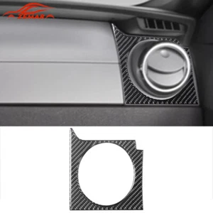 Carbon Fiber Interior Copilot Air Vent Frame Trim Cover For Ford Mustang 2005-09 - Imagen 1 de 10