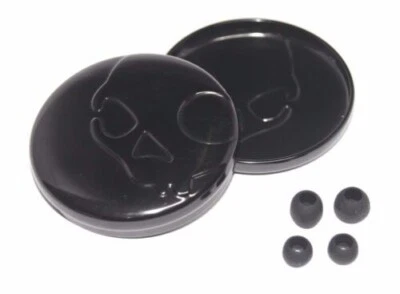 Estuche de transporte original de metal Skullcandy Titan con 4 brotes de silicona de repuesto  Foto 1 de 4