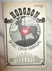 Manual de datos básicos HODGDON ~ Hodgdon Powder Co., INC ~ 1987 - Imagen 1 de 9