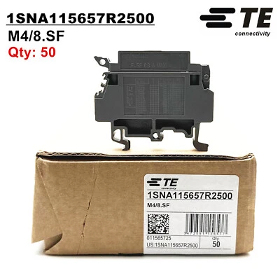 50pcs ABB/TE Terminal Block Entrelec M4/8.SF 1SNA115657R2500 - Image 1 of 4