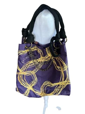 VERA WANG PRINCESS SHOULDER TRAVEL TOTE BAG PURPLE NYLON - Image 1 of 4