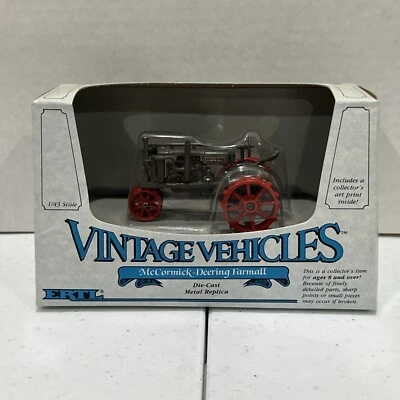 1987 ERTL,1/43 Scale McCormick-Deering Farmall, Vintage Die-Cast Metal #2527 NIB - Image 1 of 4