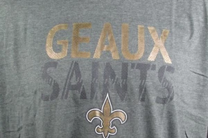 New Orleans Saints Herren Big & Tall anthrazit Majestic Geaux Saints S/S Shirt NFL - Bild 1 von 7