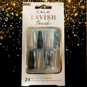 LAVISH TOUCH | LONG COFFIN MARBLE/BLK