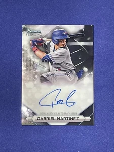 Autografo Gabriel Martinez Auto 2023 Bowman Sterling Prospects #PA-GM - Foto 1 di 2