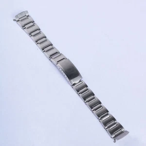 19mm Vintage Stahl Hohl Gebogen Uhrenarmband für SKX 6139-6002 6000 6001 Chrono - Bild 1 von 6