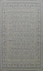 All-Over Ziegler Oushak Turkish Wool Area Rug Silver Gray Room Size Carpet 10x13 - Picture 1 of 16
