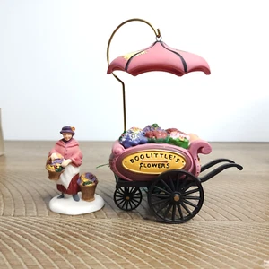 Dept. 56 Heritage Village 2 Pc Set “Chelsea Market Flower Monger & Cart” #58157 - Picture 1 of 11
