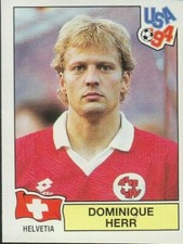 USA '94 PANINI NO. 38 DOMINIQUE HERR SWITZERLAND FIGURE WORLD CUP 1994