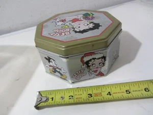 Betty Boop tin box 2001 King Features Octagon - pre-owned - Picture 1 of 11