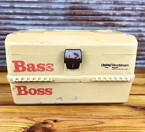 Old Pal Woodstream 6500 Bass Boss aparejos de pesca enchufe caja 5 cajones 1975 de colección - Imagen 1 de 23