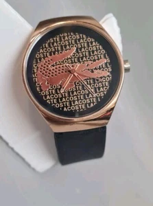 Lacoste Black Silicone Watch Like New Unworn No Box - Picture 1 of 8