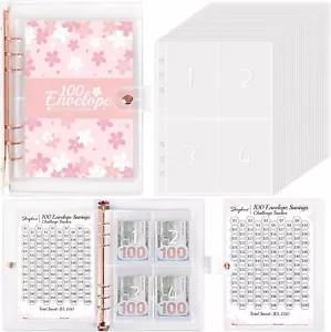 100 Envelopes Money Saving Challenge,100 Envelope Challenge Binder , Money Sa... - Picture 1 of 8