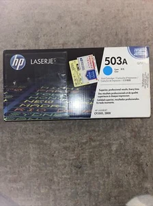 CARTUCHO DE TÓNER CIAN HP 503A Q7581A para LASERJET CP3505, 3800 CAJA SELLADA GENUINA - Imagen 1 de 4