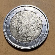Italy 2 Euro Current Circulated Bimetallic Coin - Dated 2002
