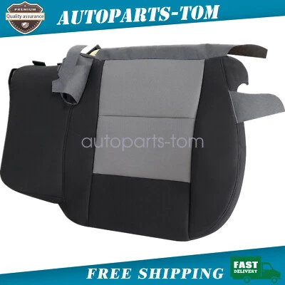 Fits 2003-2009 2010 2011 Ford Ranger Driver Bottom Cloth Seat Cover Black/Gray - Image 1 of 4