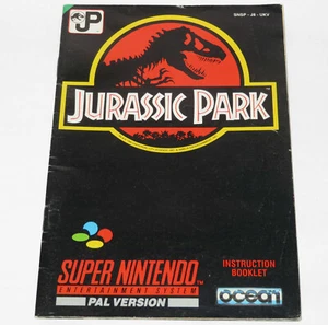 1992 NINTENDO SNES JURASSIC PARK NUR ANLEITUNG SPIELBUCH ENGLISCH RAR - Bild 1 von 5