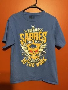 Cody Rhodes Buffalo Sabres WWE Limited Edition DO THE WORK Shirt M NHL TKO 2024 - Picture 1 of 4