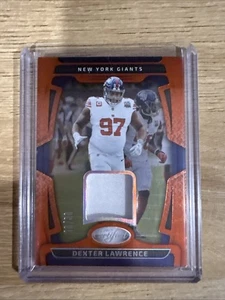Dexter Lawrence 2025 Panini Certified Patch Card Orange 19/30 #MME-DLE  - Bild 1 von 2