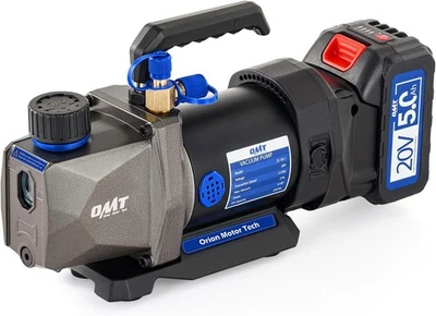 “Bomba de vacío OMT inalámbrica 3CFM HVAC 1/4HP Li-Ion para R134a R410a R1234yf” Foto 1 de 4
