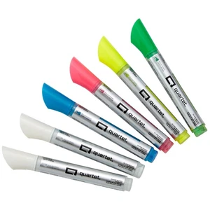 Quartet Premium Glasplatte trocken abwischbare Marker: Kugelspitze / 6er-Pack (neon) - Bild 1 von 7