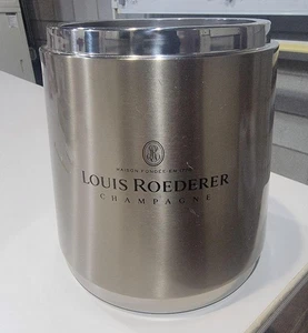 Louis Roederer Champagne Wine Cooler Ice Bucket Made of Stainless Steel - Picture 1 of 4
