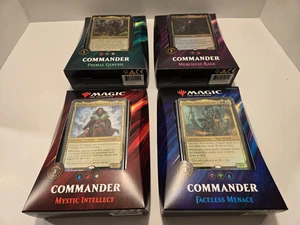 Magic the Gathering: Commander 2019 -Set of 4 Sealed Decks -Out of Print - Picture 1 of 1