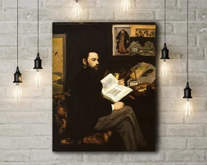 Edouard Manet: Portrait of Emile Zola. Fine Art Canvas - Picture 1 of 2