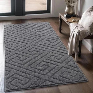 AROGAN waschbare Türmatte für den Innenbereich 3&apos; x 5&apos; (36&#xT7; 60), grau  - Bild 1 von 9