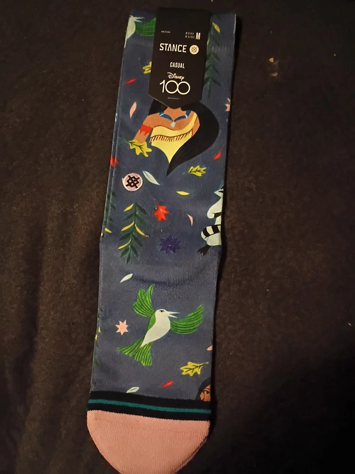 Calcetines Stance Crew para hombre Disney Pocahontas lila hielo talla pequeña Foto 1 de 1