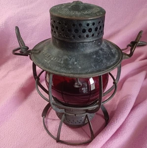Dressel CMSTP&PRR Vintage Laterne Red Globe, Arlington NJ Pat # 2157081 - Bild 1 von 12