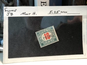 Dealer's Stock FIUME J8 Mint Hinged - Picture 1 of 2