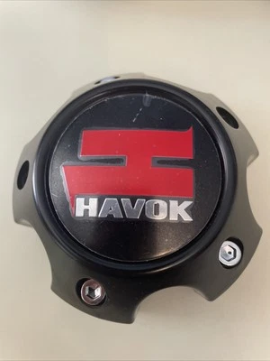 Tapa central de rueda Havok (CBH05-C2P) con tornillo negro mate Foto 1 de 2