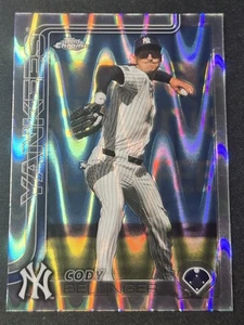 2025 Topps Chrome Cody Bellinger Raywave Refractor New York Yankees - Picture 1 of 2