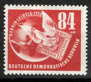 Goma original Germany Sc B21 marrón rojo 84pf+41pf 1950 montada sin montar o nunca montada - Imagen 1 de 1