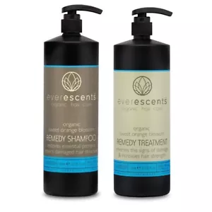 Everescents Organic Remedy Shampoo & Treatment Duo 1000ml 1L -99% Natural - Picture 1 of 3