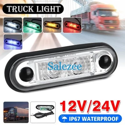 10x 12V24V FLUSH FIT LED SIDE MARKER LIGHT For KELSA BAR TRUCK TRAILER VAN LORRY - Image 1 of 4