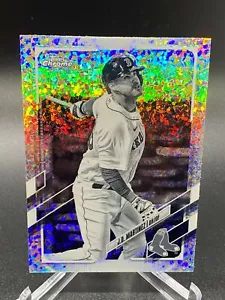 2021 Topps Chrome J.D. MARTINEZ MINI DIAMOND REFRACTOR BOSTON RED SOX #95 - Picture 1 of 1
