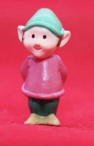 Hallmark 1989 ELF w/ GIFT Package Merry Miniatures Christmas QFM162 Mini - Picture 1 of 3