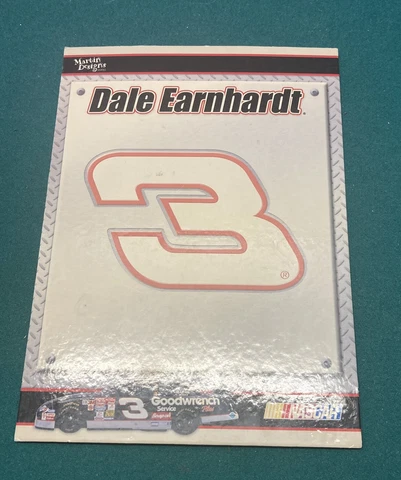 Vintage Dale Earnhardt 3 Nascar Goodrich Refrigerator Magnet. Large Size 7x10in! Cover