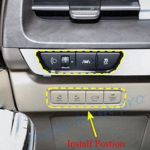 For Kia Carnival 2022-2024 Accessories Head Light Console Switch Cover Trim - Picture 1 of 7